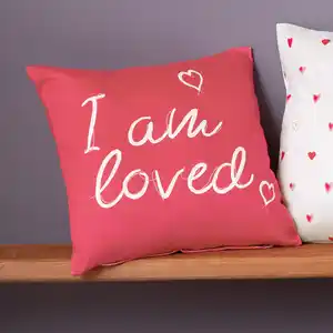 Kissenhülle aus Samt, ca. 40x40 cm