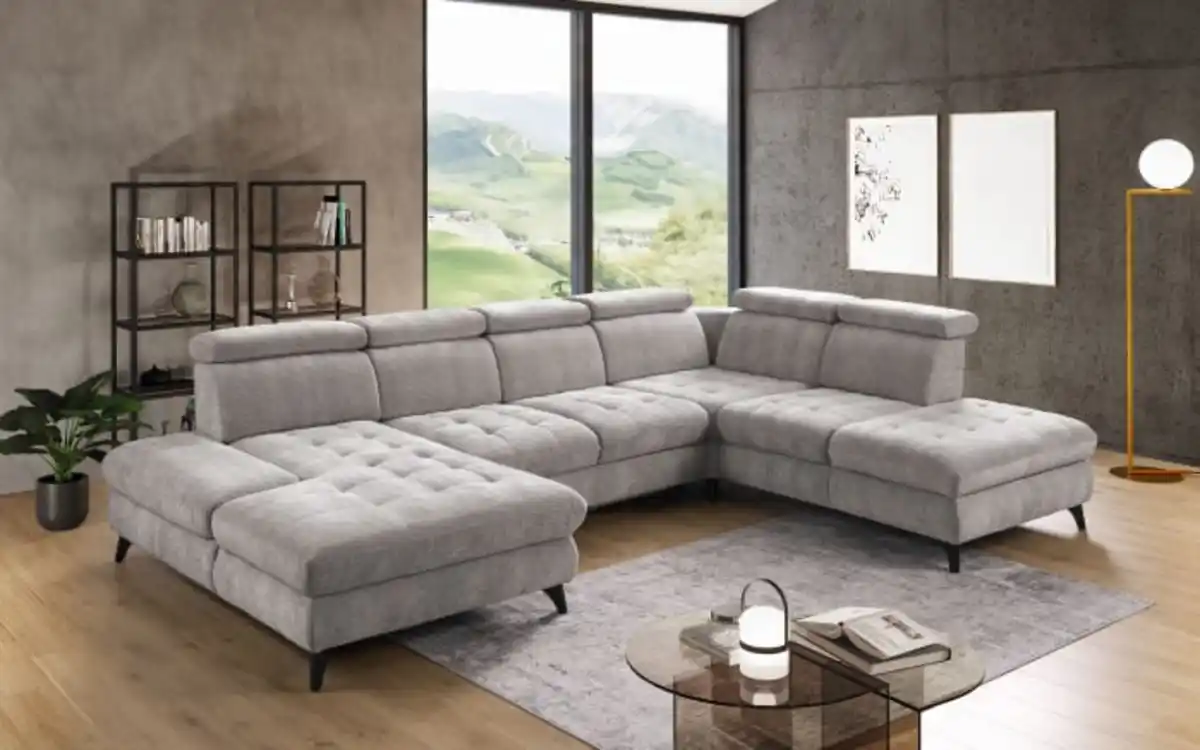 Bild 2 von Steinpol PoCo - Wohnlandschaft Carolina XC, hellgrau