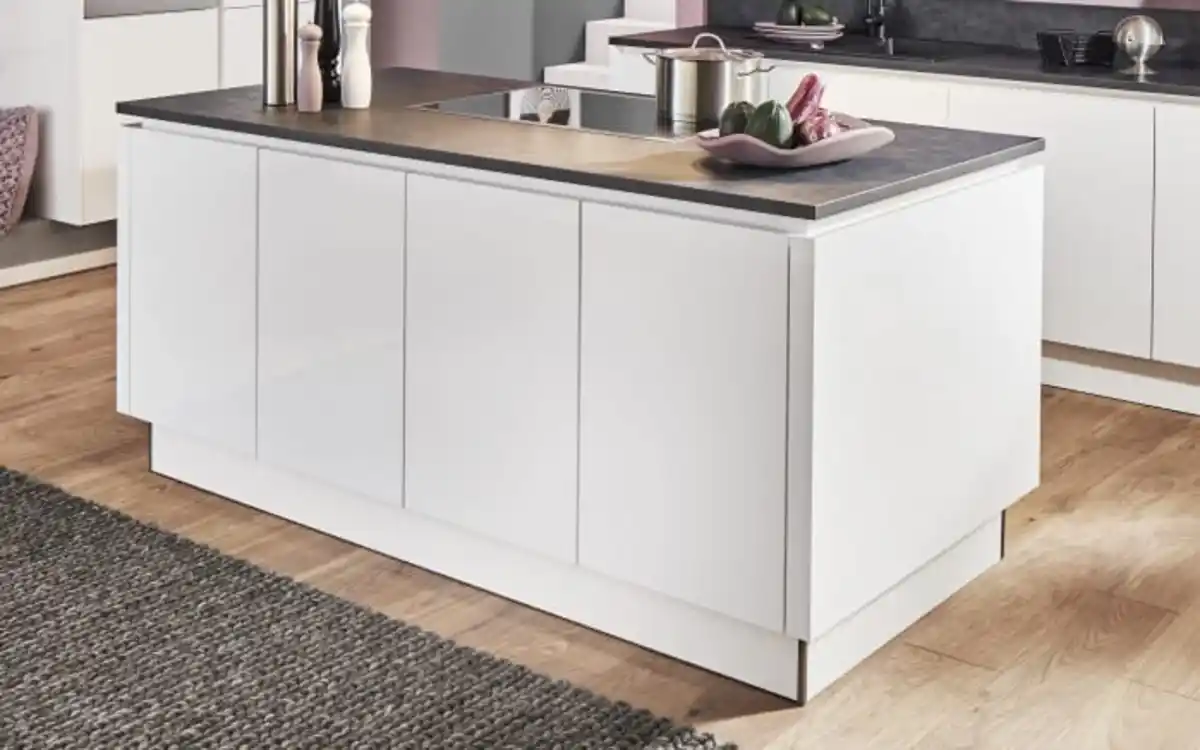 Bild 3 von Impressa - Einbauküche Uno, weiß fein strukturiert, inkl. Miele Elektrogeräte