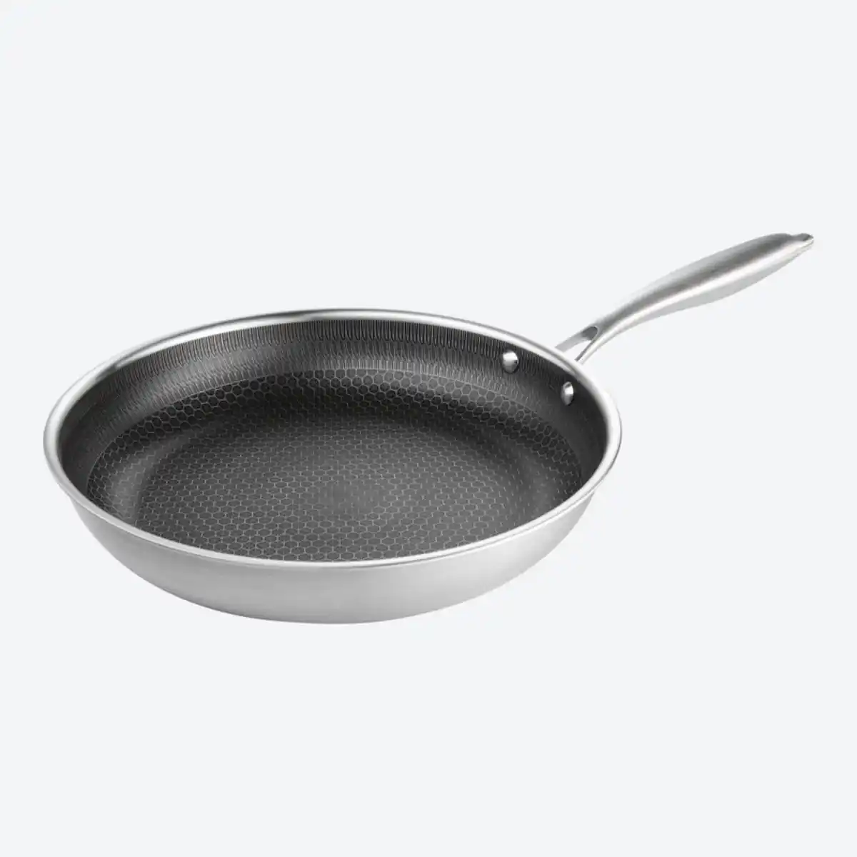 Bild 2 von Edelstahlpfanne mit Wabenstruktur