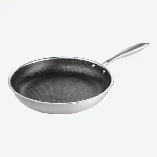 Bild 2 von Edelstahlpfanne mit Wabenstruktur