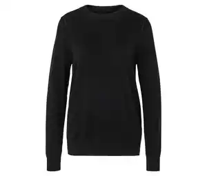 Feinstrickpullover mit Cashmere, schwarz