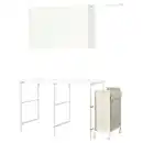 Bild 1 von ENHET Aufbewahrungskombi, weiß, 139x63.5 cm