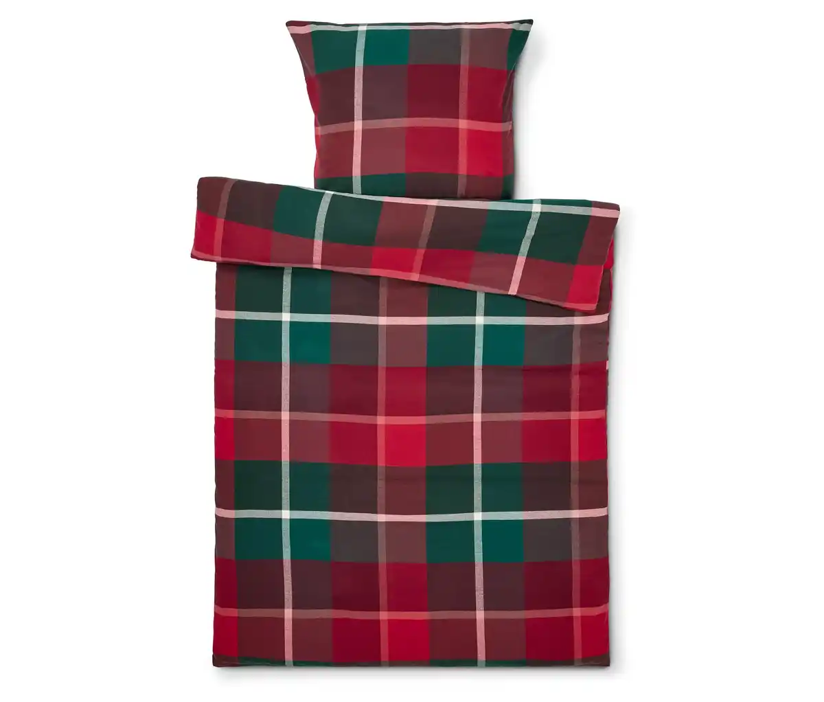 Bild 1 von Flanell-Bettwäsche, mehrfarbig kariert, Normalgröße