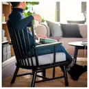 Bild 4 von PERSBOL Sessel, schwarz/Tibbleby beige/grau