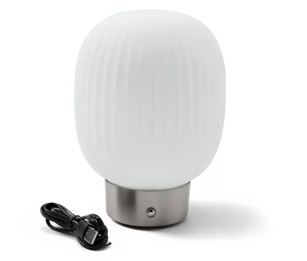 Bild 1 von LED-Akku-Tischleuchte mit Glasschirm