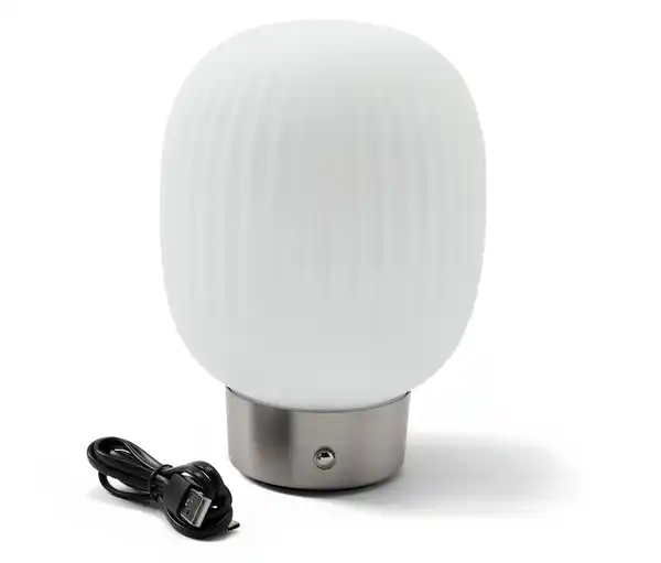 Bild 1 von LED-Akku-Tischleuchte mit Glasschirm