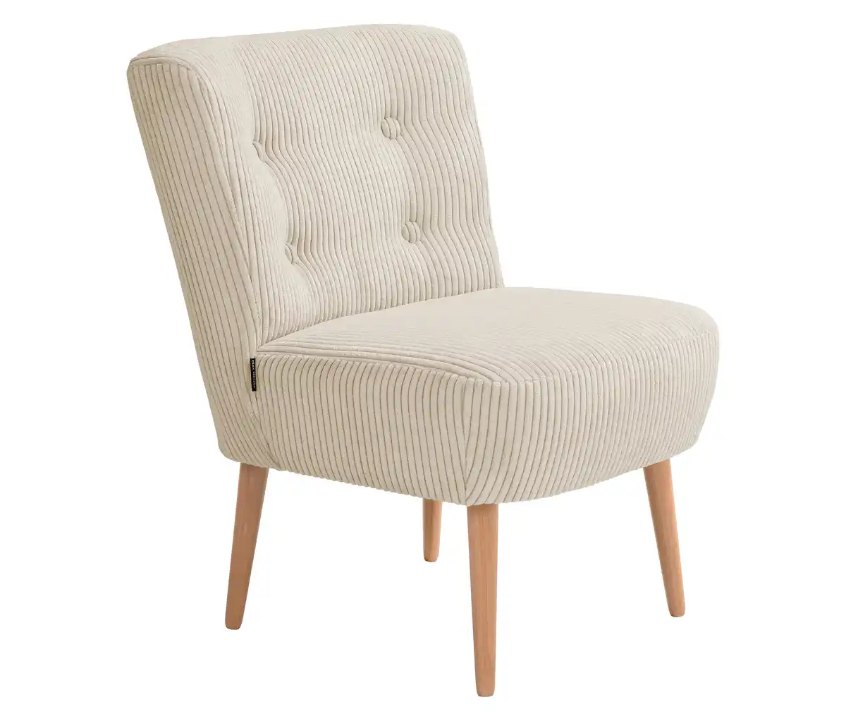 Bild 1 von Cocktail-Sessel »Fiona«, Cordstoff creme