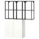 Bild 1 von ENHET Aufbewahrungskombi, anthrazit/weiß, 120x32x150 cm