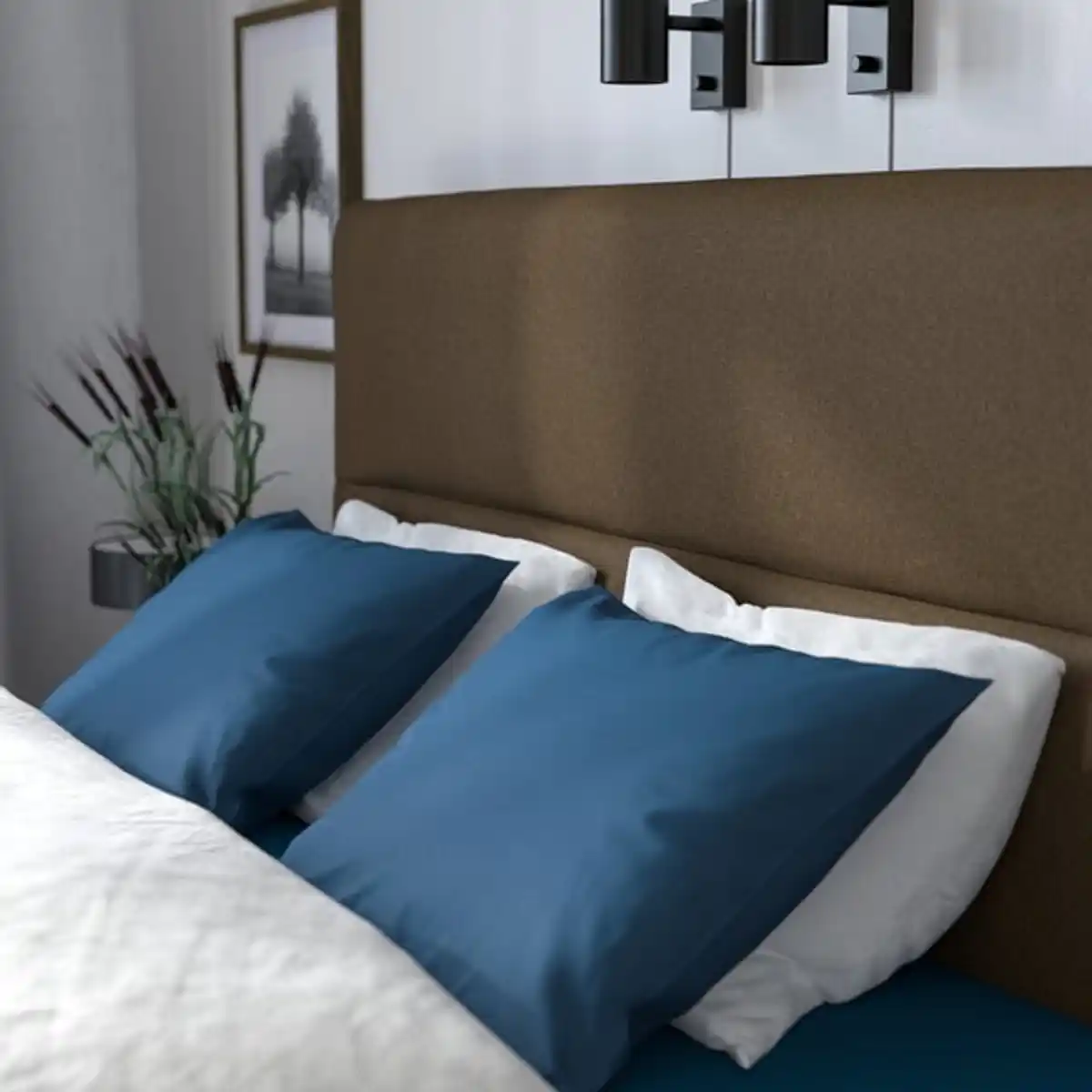 Bild 3 von HEMFJÄLLET Boxspringbett mit Bettkasten, Valevåg mittelfest/Nisseholm Tonerud dunkel graubraun, 180x200 cm