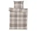 Bild 1 von Flanell-Bettwäsche, grau-beige kariert, Normalgröße
