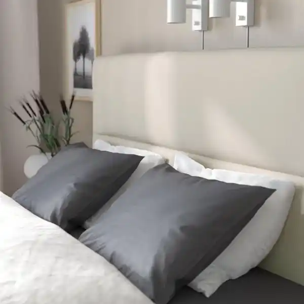 Bild 3 von HEMFJÄLLET Boxspringbett mit Bettkasten, Vesteröy fest/Näsfjället Odensvi hellbeige, 180x200 cm