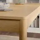 Bild 3 von TONSTAD / TONSTAD Tisch und 4 Stühle, Eichenfurnier/Eichenachbildung Fridtuna hellbeige, 140/196x85 cm