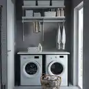 Bild 2 von ENHET Aufbewahrungskombi, anthrazit/weiß Laminat, 139x63.5x87.5 cm