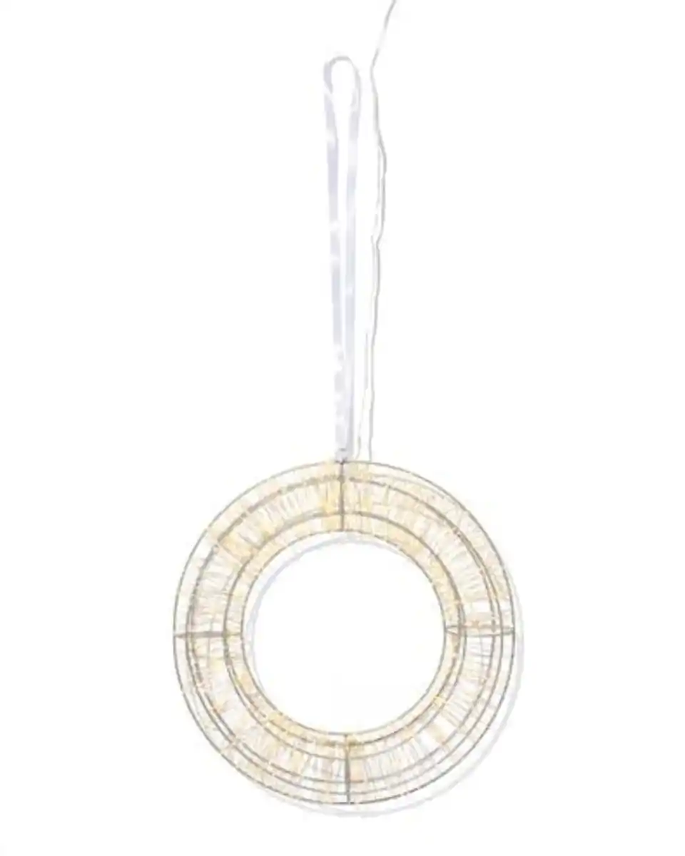 Bild 1 von LED-Donut-Kranz, ⌀ 40 × 6 cm, für den Innen- und Außenbereich geeignet