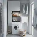 Bild 3 von ENHET Aufbewahrungskombi, anthrazit/weiß, 90x32x180 cm