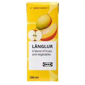 LÅNGLUR Obst-/Gemüse-Smoothie, gelb/zugesetztes Vitamin C, 200 ml