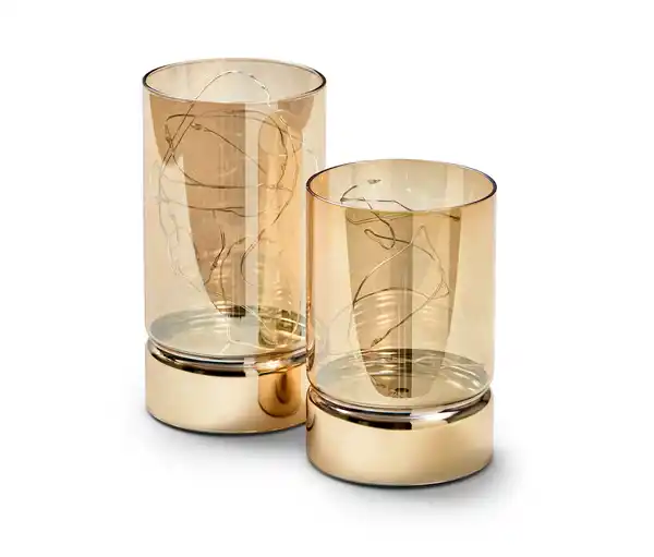 Bild 1 von 2 LED-Glas-Windlichter
