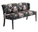 Bild 1 von Polsterbank »Hendrick«, floral anthrazit