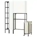 Bild 1 von ENHET Aufbewahrungskombi, anthrazit/weiß, 140x32x204 cm