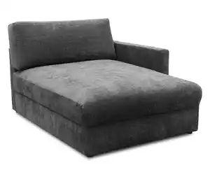 DOMO Longchair, linksbündig, anthrazit