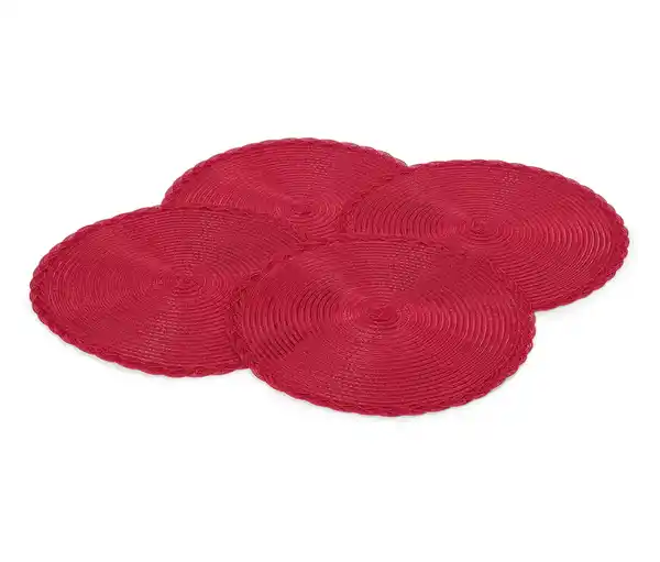 Bild 1 von 4 runde Platzsets, rot