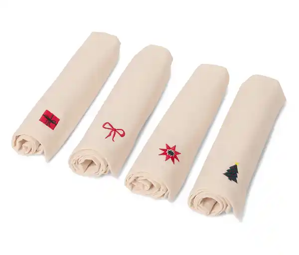 Bild 1 von 4 bestickte Servietten