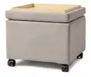 Bild 1 von Pouf mit Rollen und Tablett