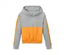 Bild 1 von Cropped-Hoodie, grau-gelb meliert