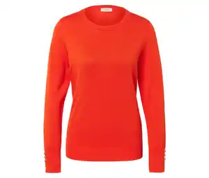 Feinstrickpullover, orange