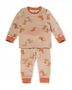 Bild 1 von Babypyjama Samt Hunde braun