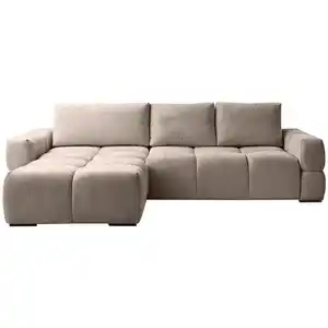 Stylife Ecksofa, Beige, Textil, 4-Sitzer, Füllung: Schaumstoff, seitenverkehrt montierbar, L-Form, 299x173 cm, Stoffauswahl, Liegefunktion, seitenverkehrt erhältlich, Schlafen auf Sitzhöhe, Rücke
