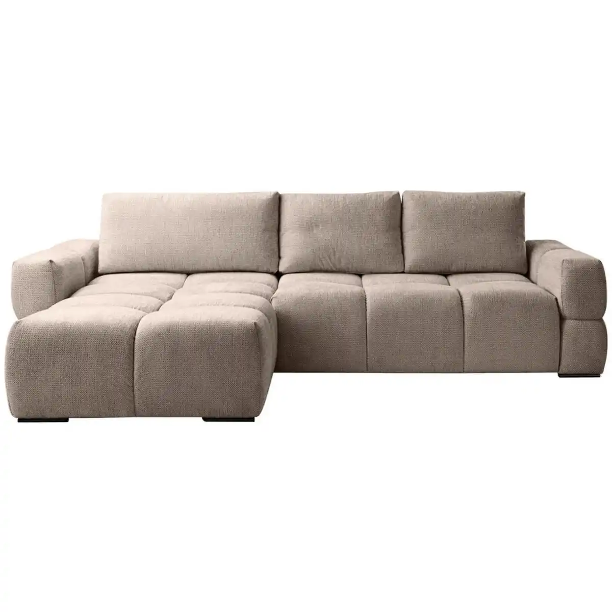 Bild 1 von Stylife Ecksofa, Beige, Textil, 4-Sitzer, Füllung: Schaumstoff, seitenverkehrt montierbar, L-Form, 299x173 cm, Stoffauswahl, Liegefunktion, seitenverkehrt erhältlich, Schlafen auf Sitzhöhe, Rücke