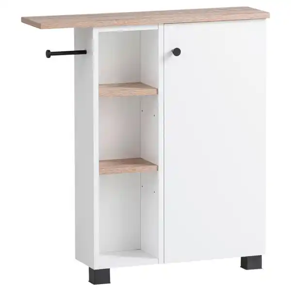 Bild 1 von Mid.you Unterschrank Balto, Weiß, Wildeiche, Metall, 2 Fächer, 70.7x77x17 cm, Made in Germany, stehend, Badezimmer, Badezimmerschränke, Bad Unterschränke