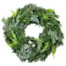 Bild 1 von Naturkranz Mischgrün mit Nordmann Gr. M Ø28cm 1 Stück