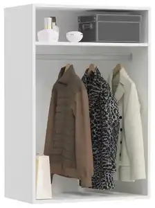 Garderobenschrank in Weiß, Weiß