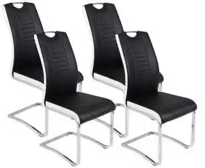 SCHWINGSTUHL-SET TABEA S, Schwarz, Weiß