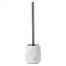 Bild 1 von Kleine Wolke Wc-Bürstengarnitur Crackle, Weiß, Kunststoff, 10.6x39 cm, Badezimmer, WC Ausstattung, WC Bürstengarnituren