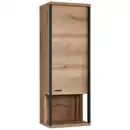 Bild 1 von Xora Hängevitrine, Schwarz, Eiche, Holzwerkstoff, 3 Fächer, 50x141x38 cm, hängend, Esszimmer, Vitrinen