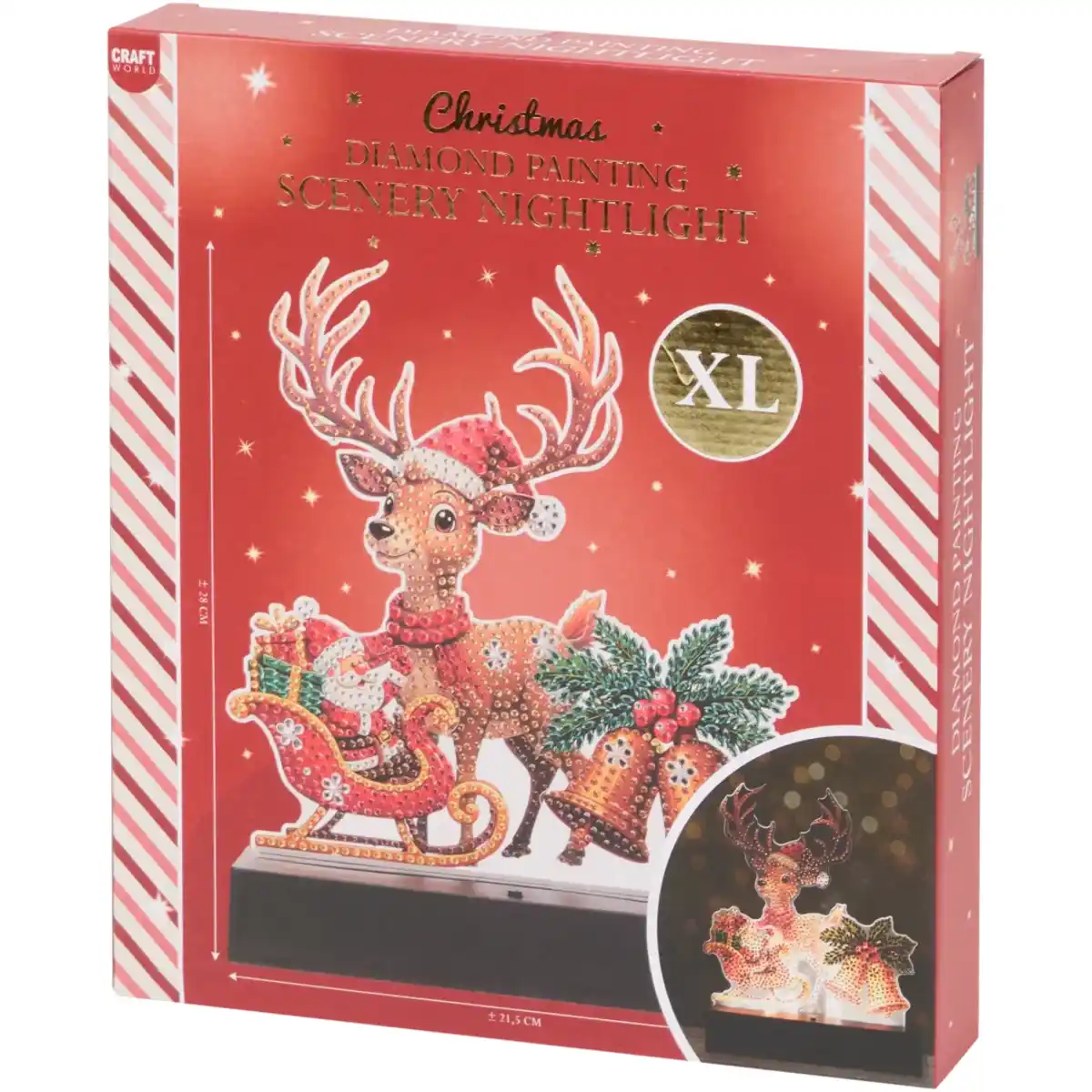 Bild 3 von Weihnachtliches Diamond Painting mit LED-Beleuchtung