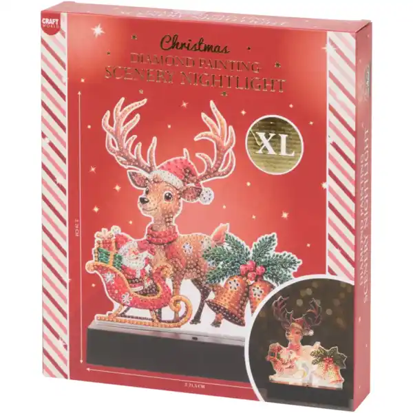 Bild 3 von Weihnachtliches Diamond Painting mit LED-Beleuchtung