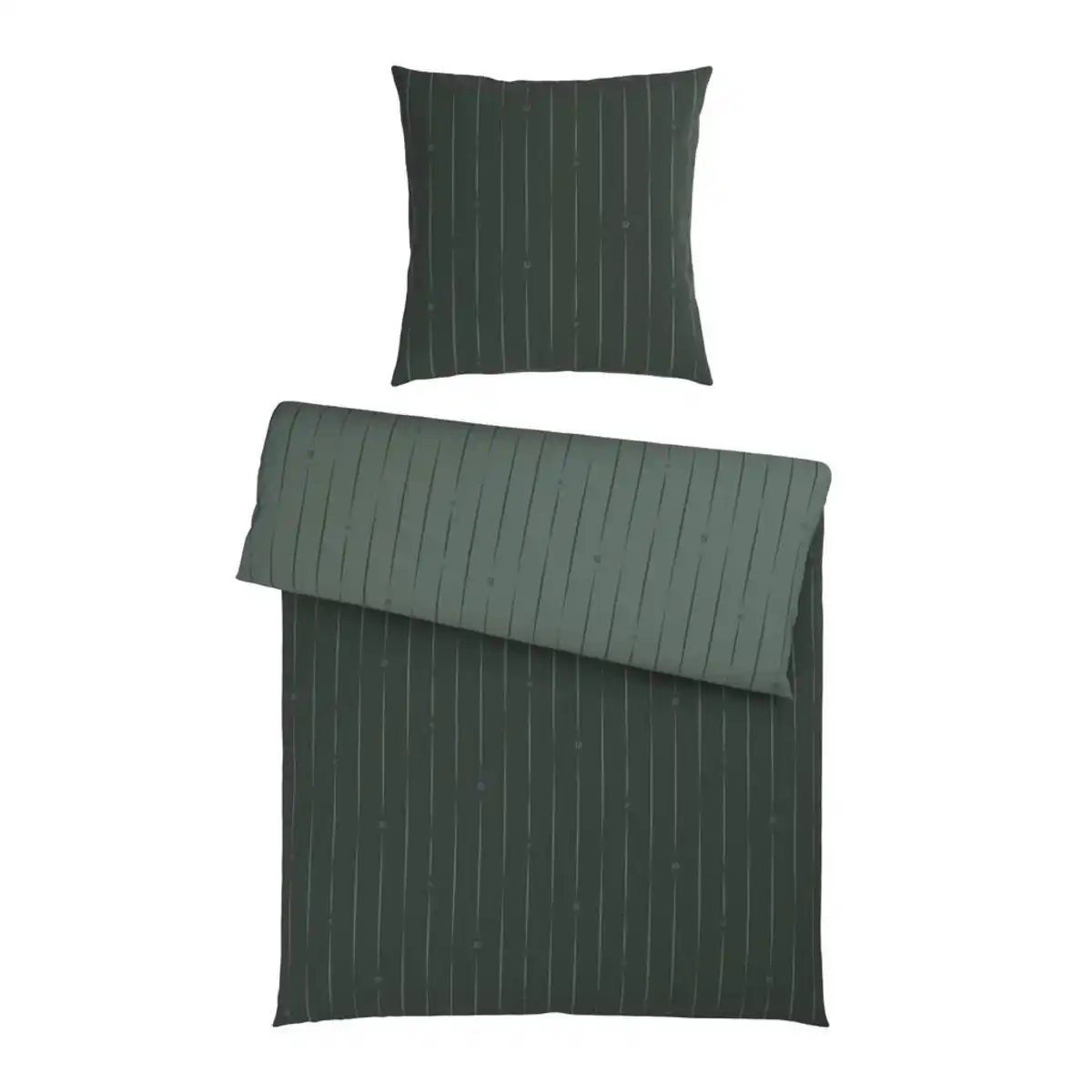 Bild 1 von Dieter Knoll Wendebettwäsche Stripes DK, Grün, Textil, Streifen, 135x200 cm, Oeko-Tex® Standard 100, Oeko-Tex® Made IN Green, pflegeleicht, atmungsaktiv, schadstoffgeprüft, Schlaftextilien, Bett