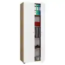 Bild 1 von Mid.you Mehrzweckschrank Vandol, Weiß, Eiche, Sonoma Eiche, Kunststoff, 4 Fächer, 70x178x39 cm, stehend, Waschküche, Mehrzweckschränke