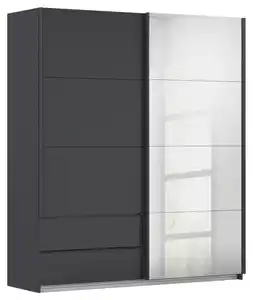 Schwebetürenschrank Elara Grau, Grau