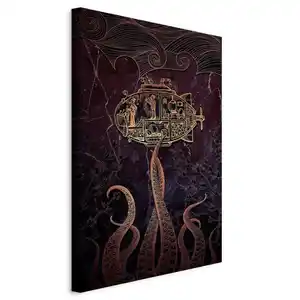 artgeist Leinwandbild, Schwarz, Roségold, Holz, Textil, Kiefer, rechteckig, 60x90x1.2 cm, Keilrahmen, Bilder und Zubehör, Wandbilder, Leinwandbilder