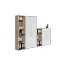 Bild 1 von Mid.you Aktenschrank, Sonoma Eiche, Weiß Hochglanz, Holzwerkstoff, 11 Fächer, 2 Schubladen, 257x185.6x33 cm, Made in Germany, erweiterbar, in verschiedenen Größen erhältlich, abschließbar, Arbe