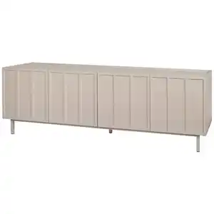 Livetastic Lowboard Velin, Braun, Metall, Holzwerkstoff, 2 Fächer, 52x40x160 cm, Bsci, Wohnzimmer, Wohnwände, Lowboards