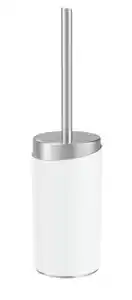 WC-Bürste Chris in Weiß/Edelstahlfarben, Weiß