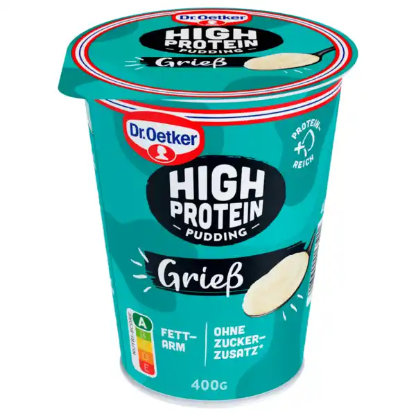 Bild 1 von Dr. Oetker High Protein Pudding Grieß 400g