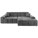 Bild 1 von Livetastic Ecksofa, Anthrazit, Textil, 4-Sitzer, Füllung: Schaumstoff, Ottomane rechts, L-Form, 301x152 cm, Made in EU, seitenverkehrt erhältlich, Rücken echt, Armteil links, rechts, Wohnzimmer, S
